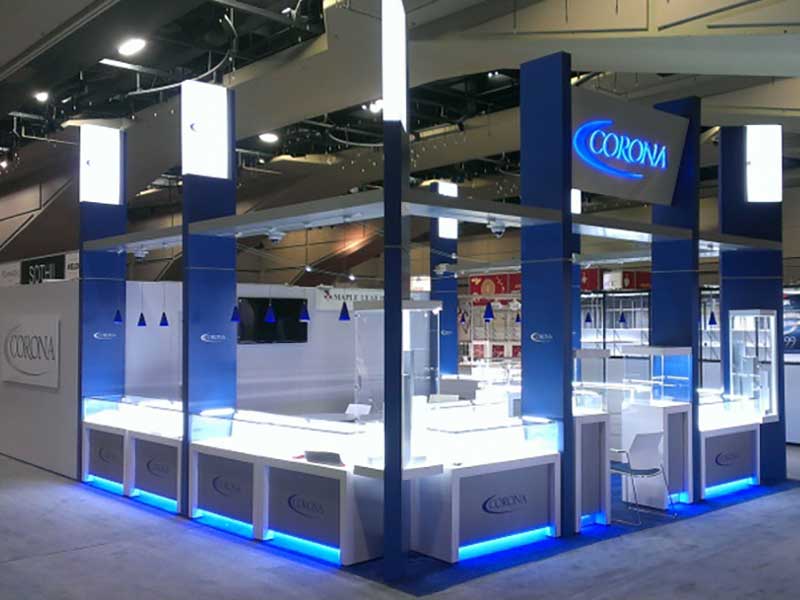 Trade show custom exhibit